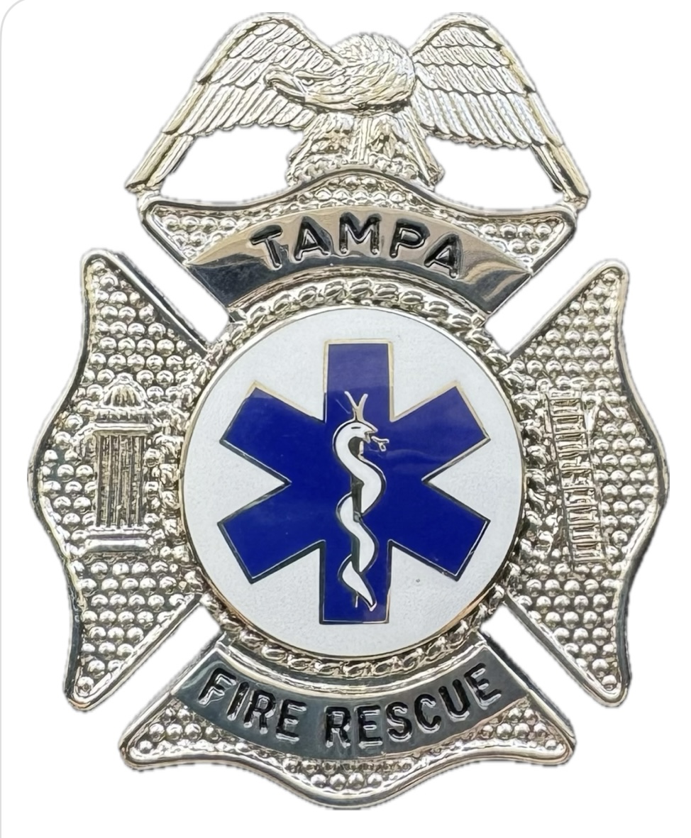 TAMPA FIRE RESCUE PARAMEDIC MALTESE- WALLET BADGE